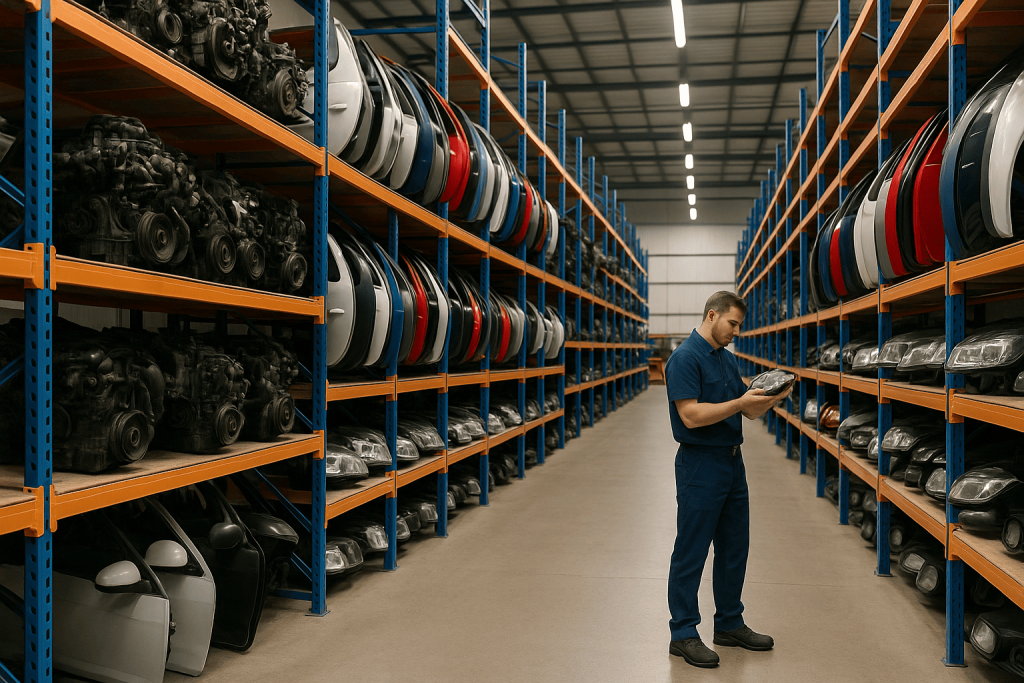 recuperar piezas de un coche desguazado