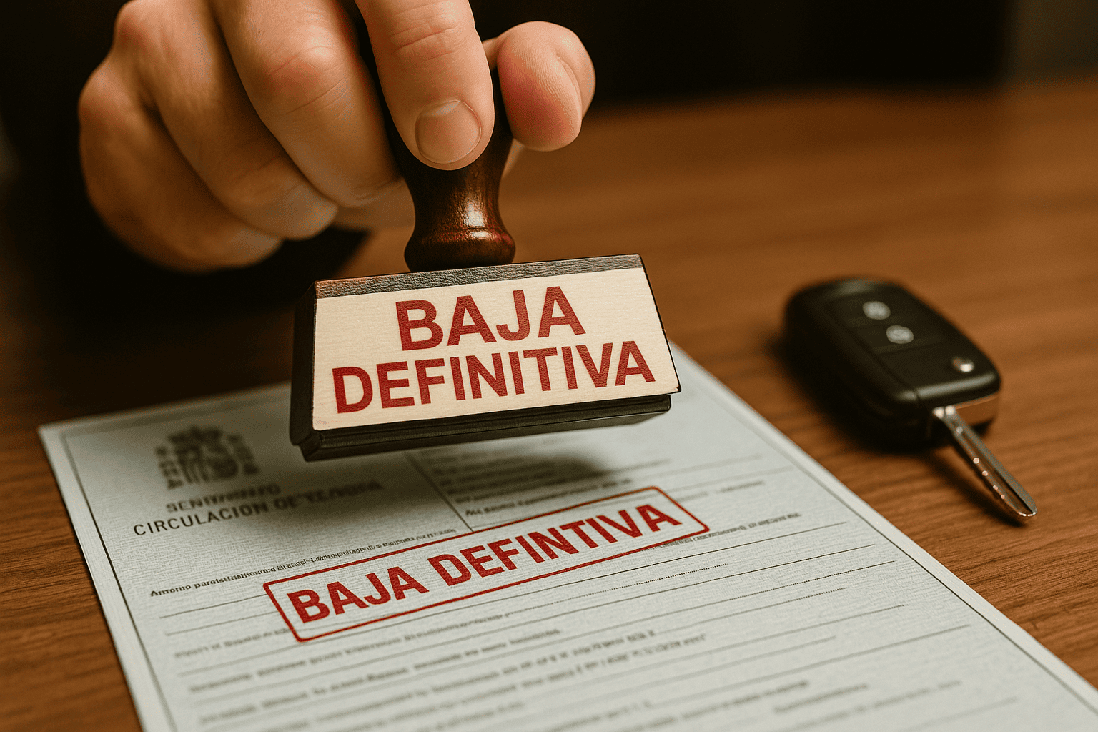 como dar de baja un coche sin llevar al desguace